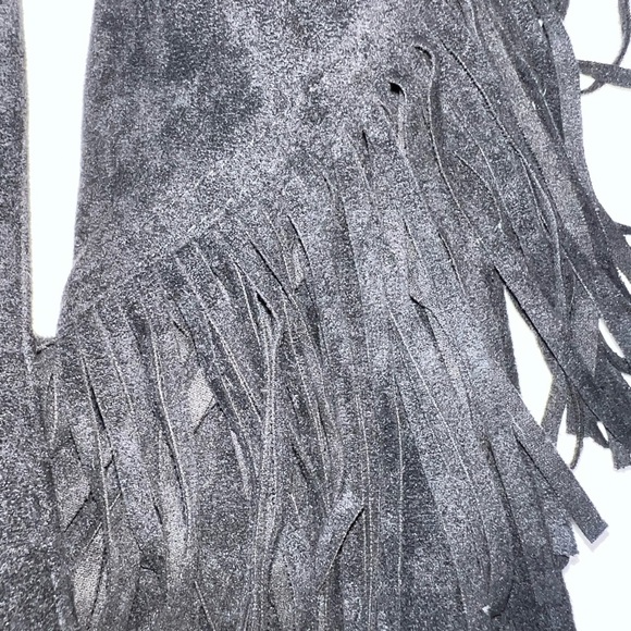 Blank NYC Black Suede Fringe Jacket - Picture 2 of 6